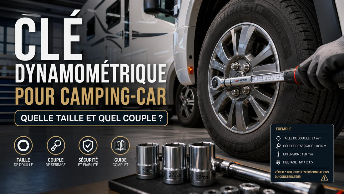 Clé dynamométrique pour camping-car : quelle taille et quel couple ?