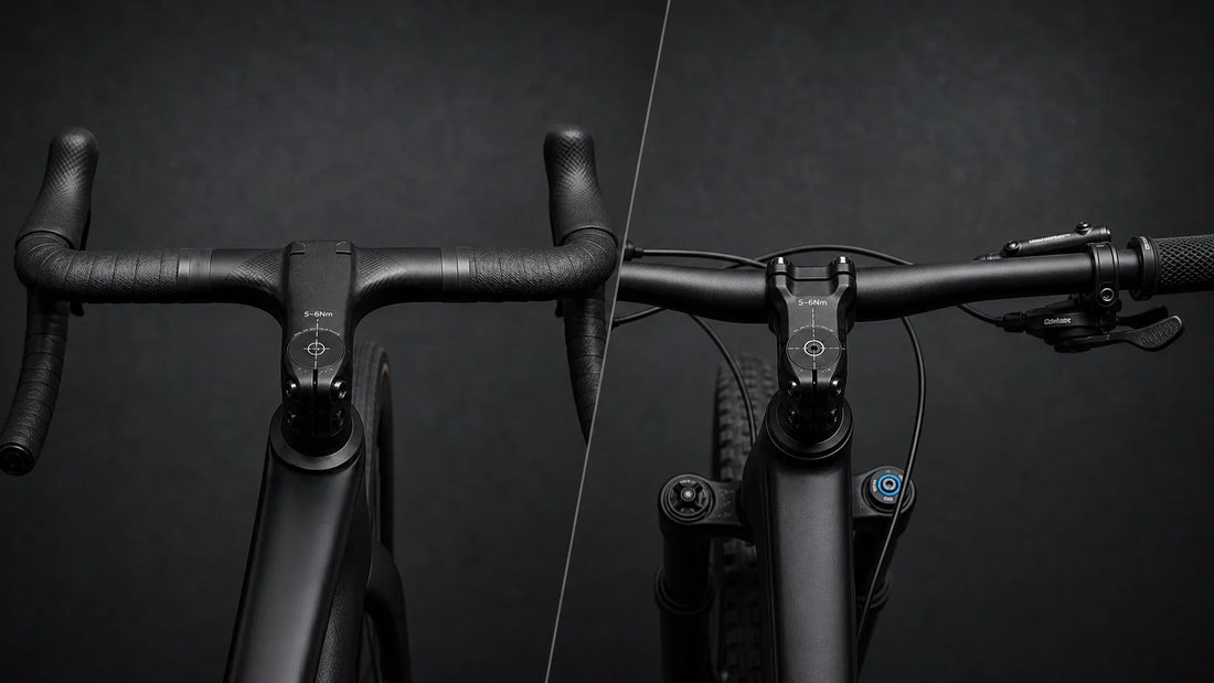 Couple de serrage cintre carbone plat et route