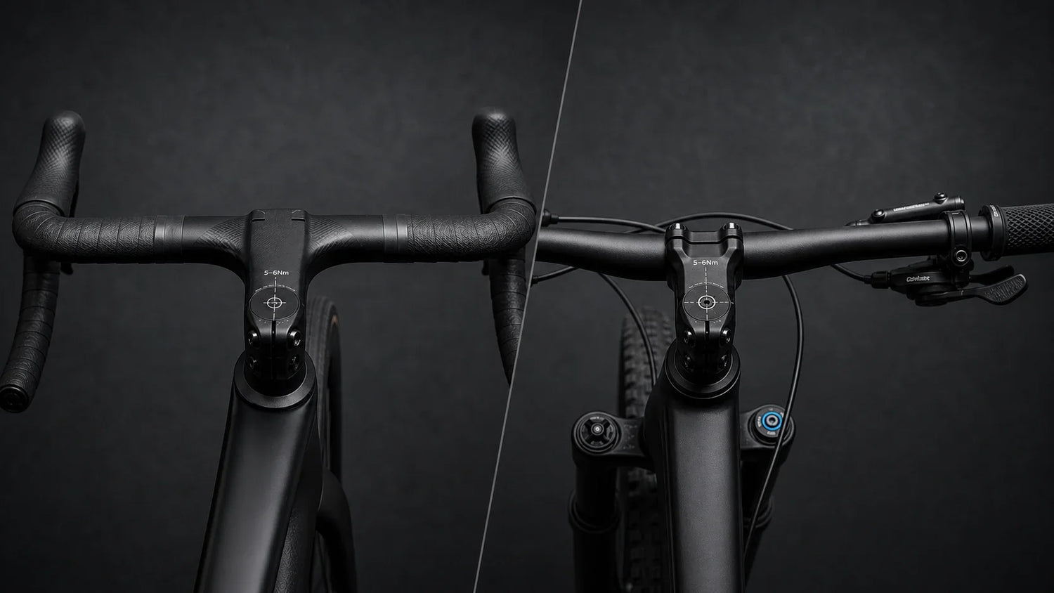 Couple de serrage cintre carbone plat et route