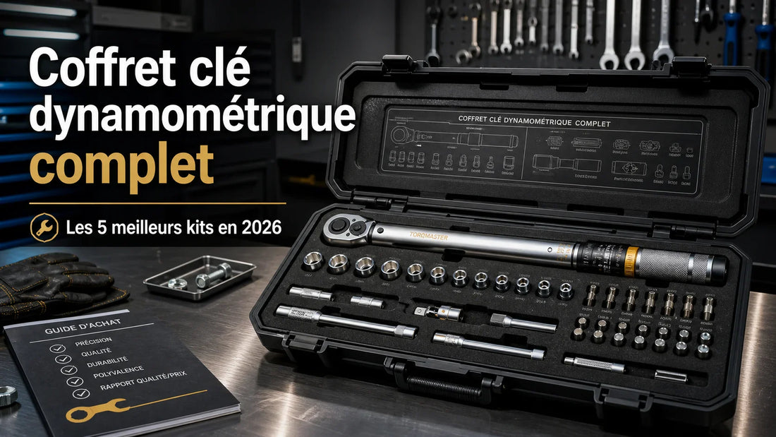 Coffret clé dynamométrique complet : les 5 meilleurs kits en 2026