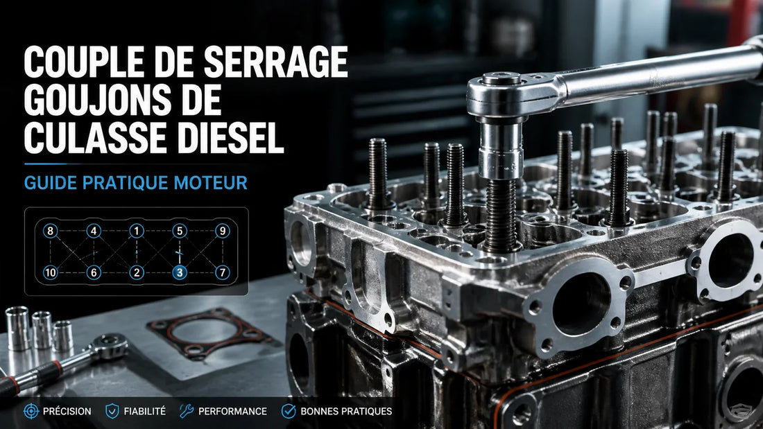 Quel couple de serrage pour des goujons de culasse diesel ?