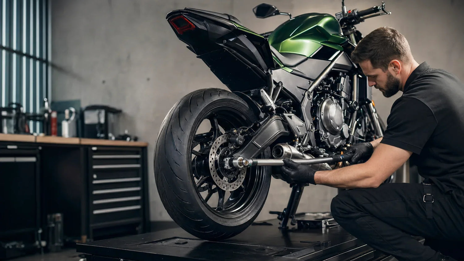 Couple de serrage roue Kawasaki Z650 et Z900 : valeurs N.m et méthode complète