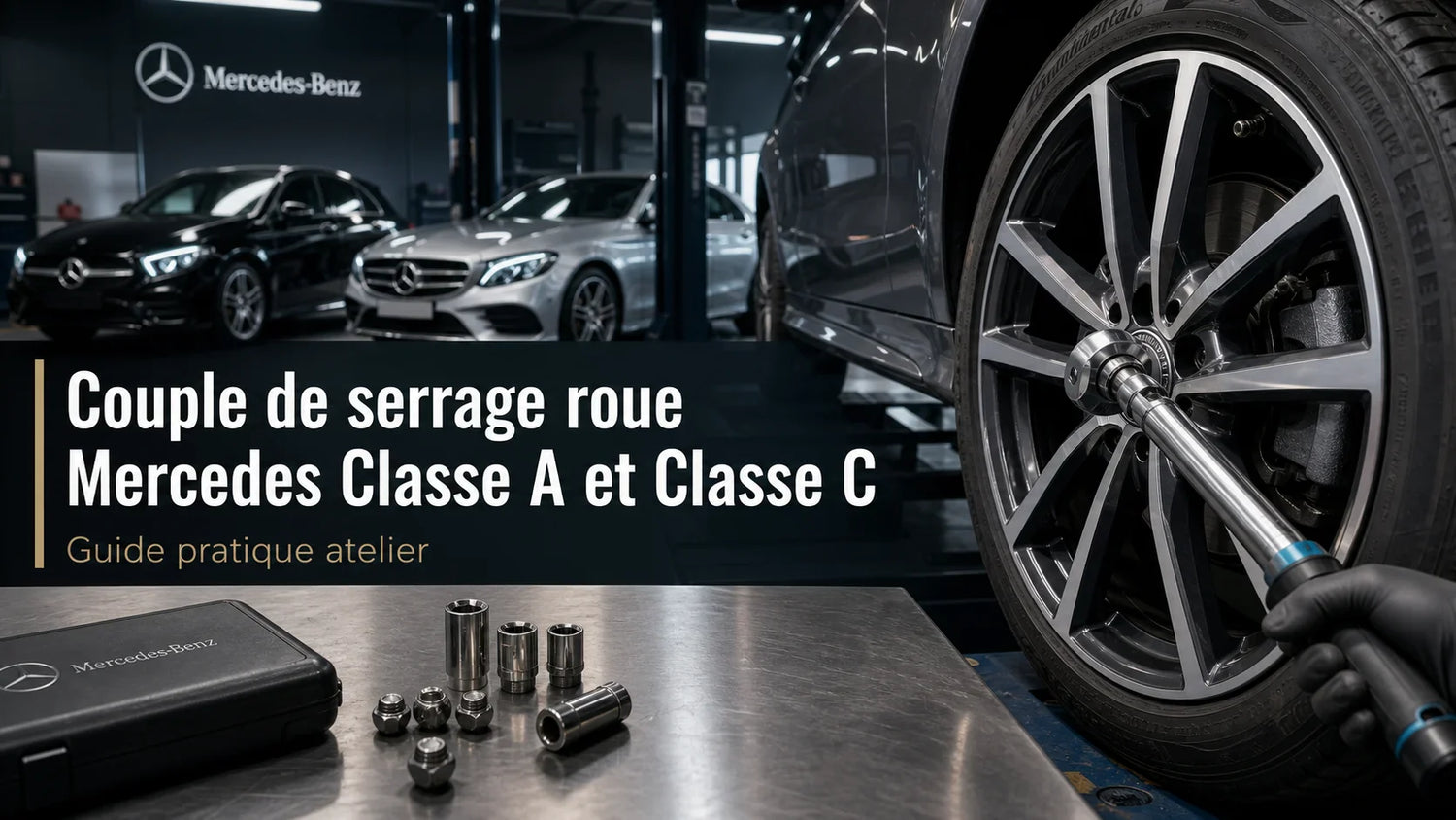 Couple de serrage roue Mercedes Classe A et C