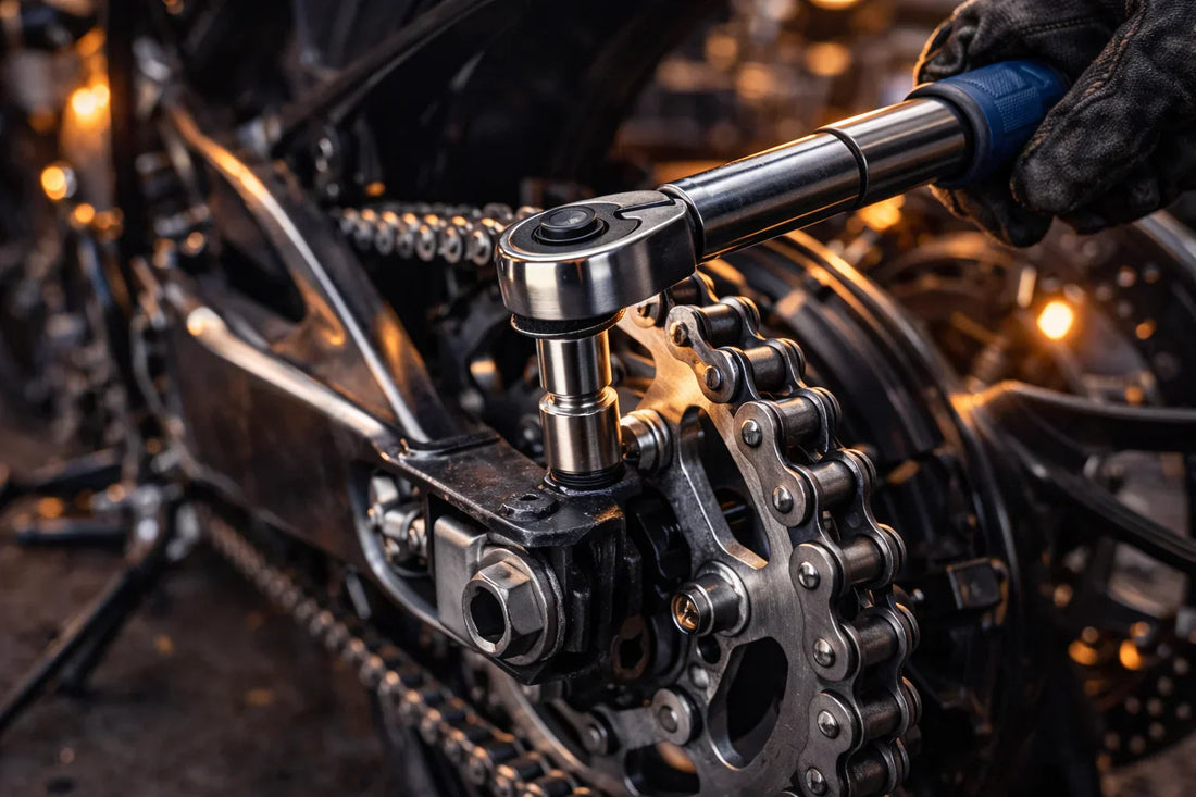 Kit chaîne moto : quels couples de serrage respecter pour ne rien casser ?