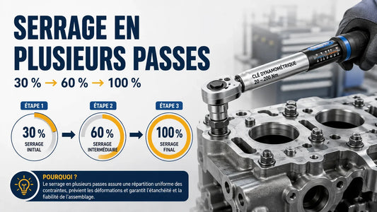Serrage en plusieurs passes (30-60-100 %)