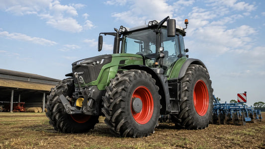 Tracteur agricole : roues avant et arrière