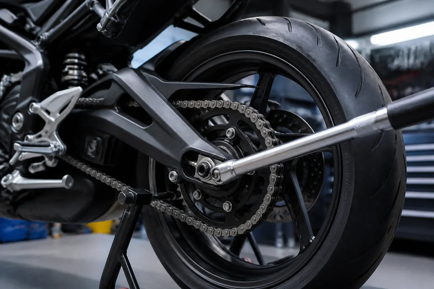 Couple de serrage couronne et pignon Triumph Street Triple : valeurs et méthode complète