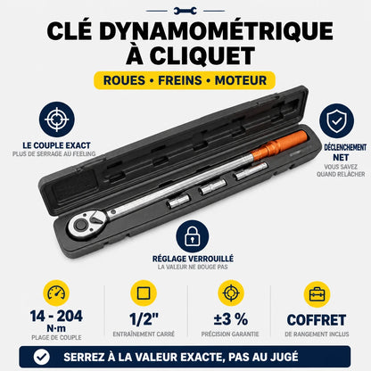Clé Dynamométrique 1/2" Moteur & Trains Roulants
