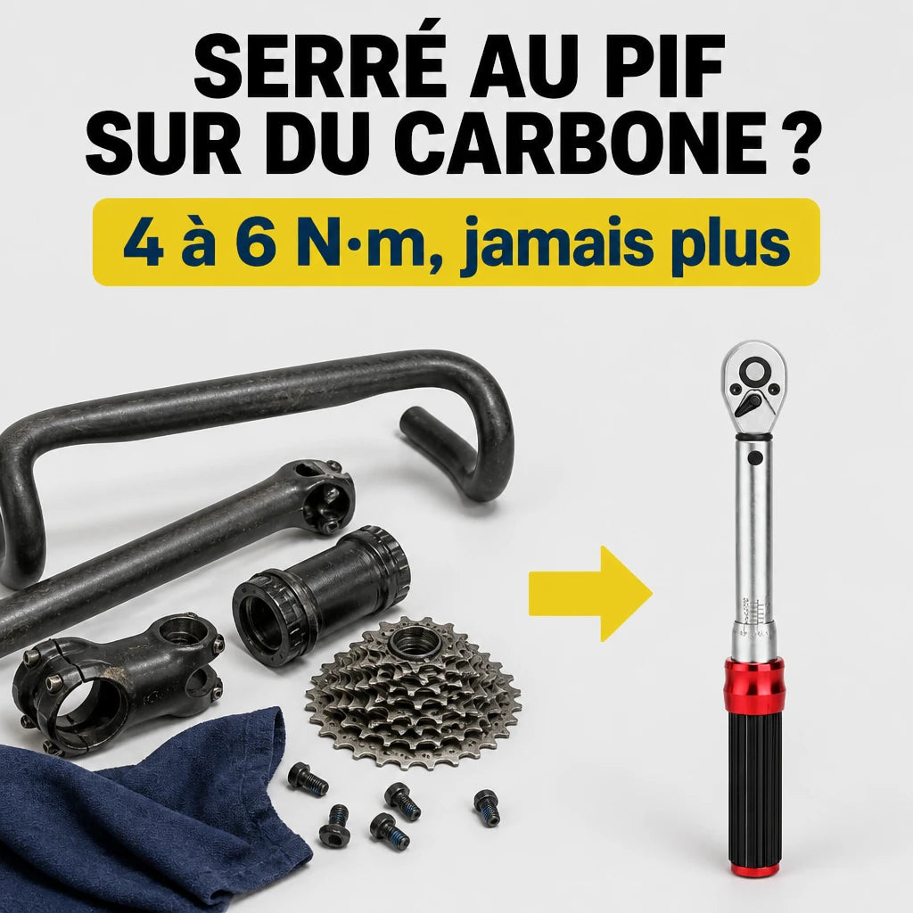 Clé Dynamométrique 1/4" Kit Entretien Vélo & Moto