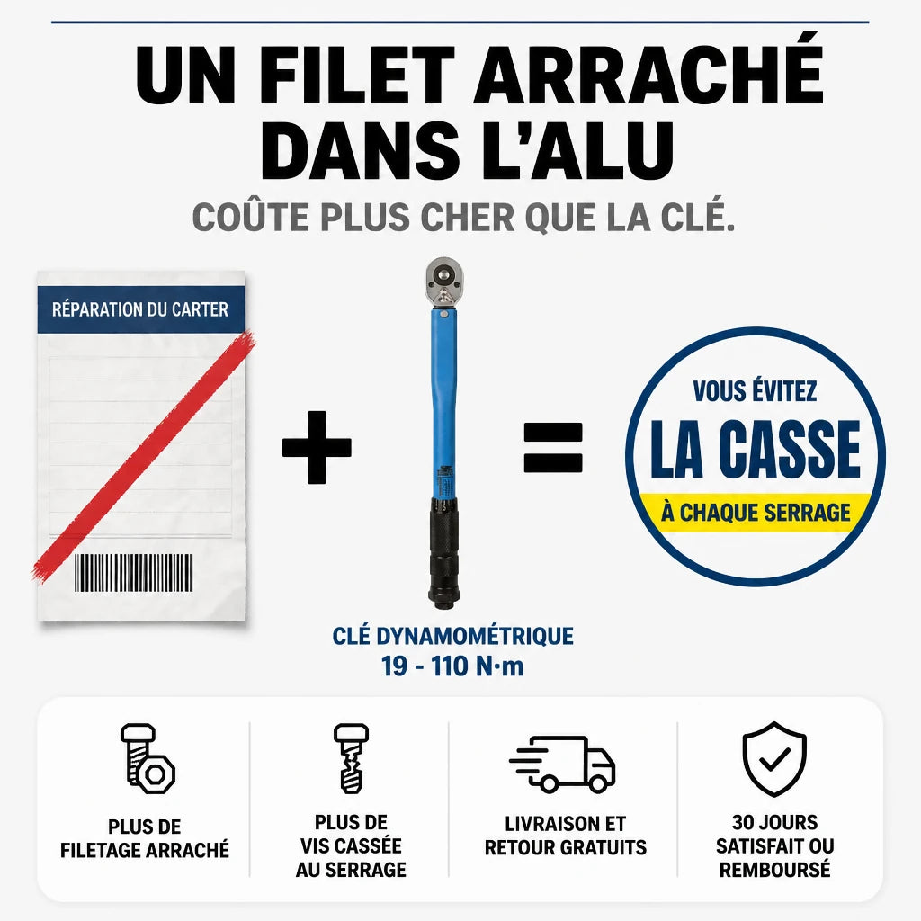 Clé Dynamométrique 3/8" Maintenance Moto & Auto
