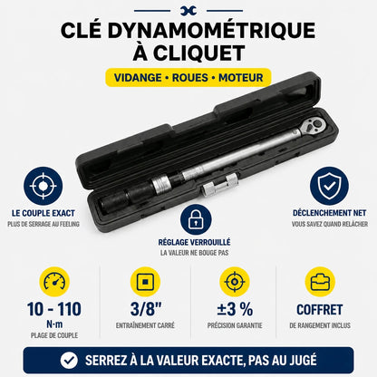 Clé Dynamométrique 3/8" Standard Pro Maintenance