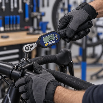 Clé Dynamométrique Digitale 1/4" Précision Micro-Serrage Vélo — serrage de potence vélo carbone