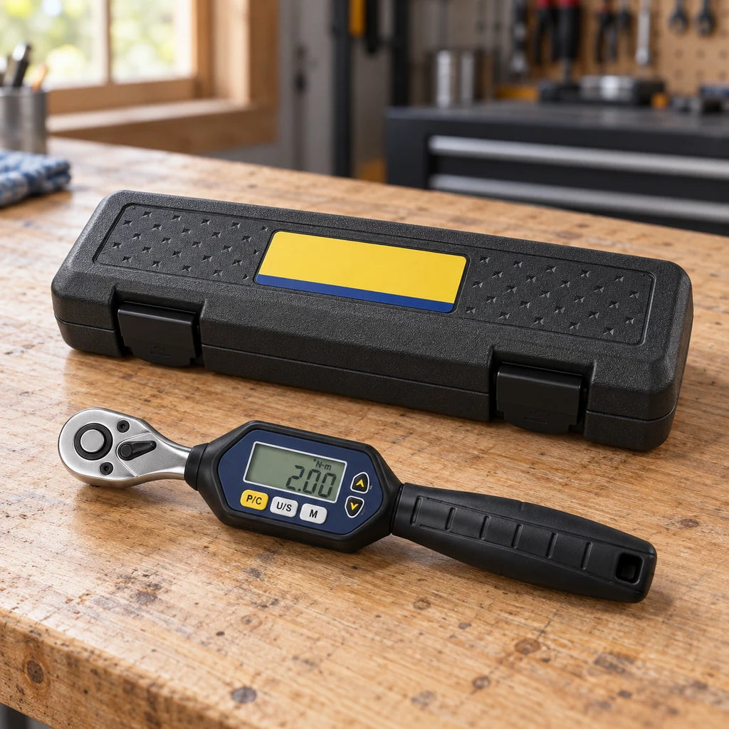 Clé Dynamométrique Digitale 1/4" Vélo Carbone & VTT — coffret de rangement fermé