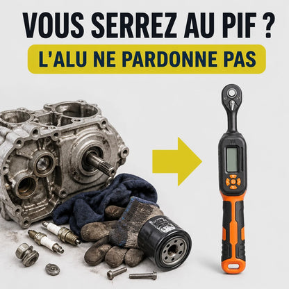 Clé Dynamométrique Digitale 3/8" Serrage Polyvalent Moto & Moteur