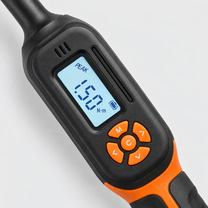 Clé Dynamométrique Digitale 1/4" Kit Précision Ultime — détail de l'écran LCD et des boutons